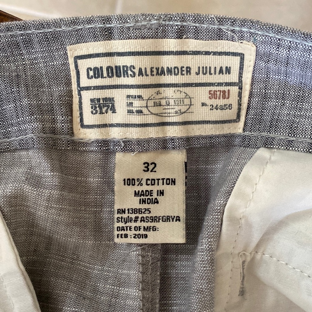 Mens linen shorts, 9” inseam